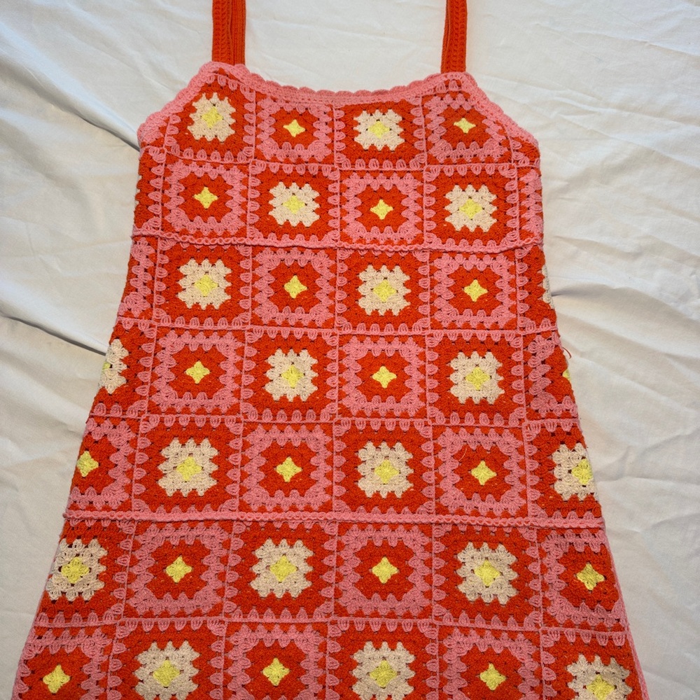 Zara mini crochet dress